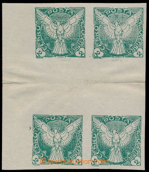 185652 - 1918 Pof.NV1Ms(2), Sokol v letu 2h zelená, dvě spojená 2-