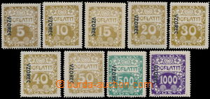 185675 - 1919 Pof.DL1vz-DL13vz, Ornament 5h brownlila - 1000h violet 