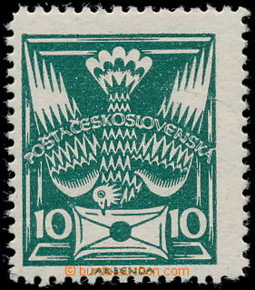 185690 -  Pof.145B, 10h tmavě zelená, ŘZ 13¾, hledaná známk