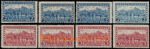 185712 - 1926 Pof.225x, 226x, Prague, Tatras 2CZK and 3CZK parchment 