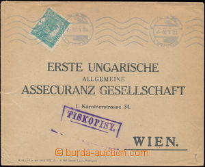 185713 - 1920 Maxa A27, pre-printed commercial envelope sent as Print