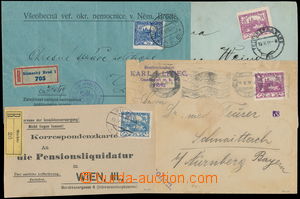 185720 - 1919-20 comp. 8 pcs of entires with 1-násobnými frankings,