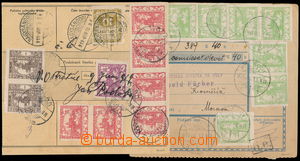 185733 - 1919 sestava 2ks větších dílů poštovních průvodek s 