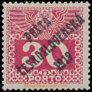 185762 -  Pof.70, Large numerals 30h, type II.; certificate Karásek 