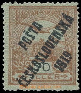185768 -  Pof.95z, 70f brown / black, type I.; nice piece with origin