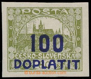 185791 - 1922 Pof.DL24a, Výpotřební Hradčany 100/80h olivová, fi