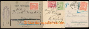 185798 - 1919 comp. 3 pcs of cards with Hradčany with railway pmk or