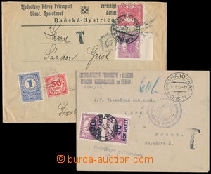 185802 - 1919-1923 comp. 8 pcs of entires with surtax, mainly from la