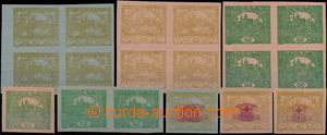 185825 -  PLATE PROOF  comp. of trial printings stamp. Hradčany 40h 