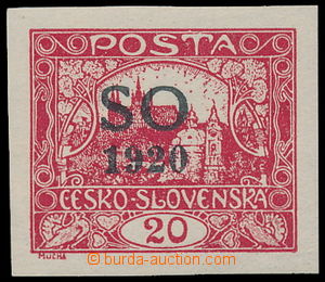 185830 -  Pof.SO7, Hradčany 20h carmine, pos. 67/2, overprint plate 
