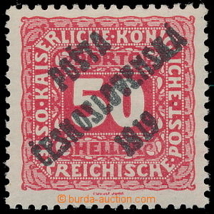 185841 -  Pof.79, Small numerals 50h red, type III.; certificate Vrba