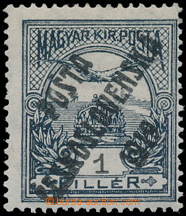 185843 -  Pof.89, 1f grey, type III., wmk z, well centered stamp and 