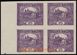 185902 -  Pof.11 STp, 25h violet, block of four with left margin, pos