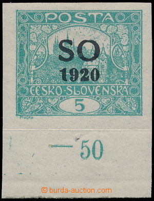 185959 -  Pof.SO3 Is, Hradčany 5h modrozelená s dolním okrajem a p