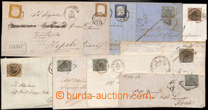 186005 - 1852-1862 comp. of 11 letters of Papal state - i.a. Sass.4,5