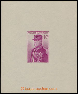 186011 - 1938 Mi.Bl.1, aršík Vévoda Louis II. 10Fr; nahoře rozpit