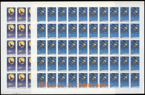 186039 - 1991 Mi.4133B, 4134B, complete 50-stamp sheets European jour