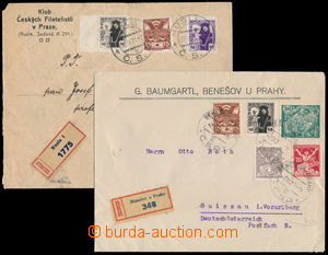 186056 - 1920-1921 comp. 6 pcs of Reg letters with Hussite-issue 80h 