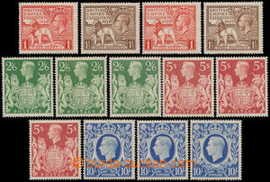 186059 - 1939-1948 SG.430-432, 476b(3x), 477(3x), 478b(3x), George V.
