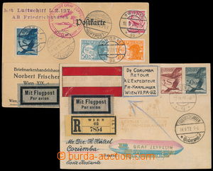 186078 - 1929-1932 ZEPPELIN / karta do Španělska přepravená zeppe