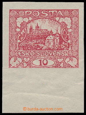 186106 -  ZT E. KAREL / zkusmý tisk hodnoty 10h červená, s dolním