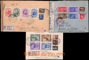 186259 - 1942-1943 OKUPACE JUGOSLÁVIE - Slovinsko, sestava 3 R-dopis