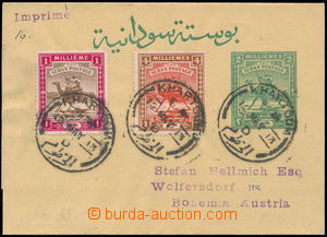 186294 - 1913 p.stat newspaper wrapper 2Mill green, issue Arab Postma