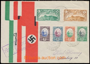 186307 - 1938 airmail cover with swastika for occasion of the visit o