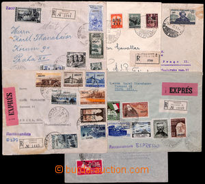186324 - 1952-1954 ZONA A, 6 dopisů, z toho 2 Ex, vše se zajímavý
