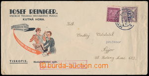 186339 - 1937 commercial Printed matter as associated mailing (!), en