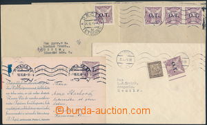 186341 - 1938 comp. 4 pcs of entires with 10h violet with additional-