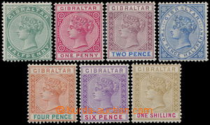 186394 - 1898 SG.39-45, Viktorie ½P - 1Sh; kompletní série, ka