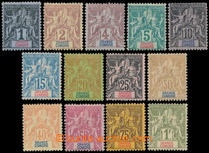 186413 - 1897 Mi.1-13, Alegorie 1C - 1Fr; kompletní série, kat. 260