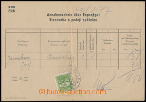 186439 - 1944 KT ORANIENBURG  stvrzenka o podeji spěšniny, ručně 
