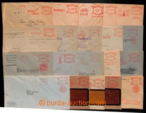 186454 - 1933-1937 selection of 20 pcs of entires with print meter st