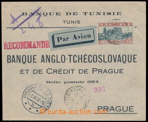 186478 - 1937 bankovní R+Let-dopis Sc.111, 10Fr El Djem, TUNIS RPG C