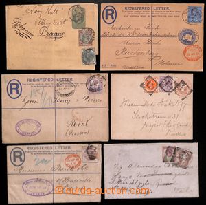 186495 - 1883-1900 10 dofrankovných R-celinových obálek, novinový