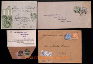 186496 - 1904-1913 9 mostly Reg letters and p.stat, 4x mixed franking