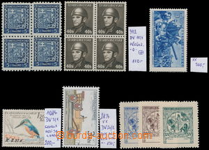 186503 - 1945-88 comp. of 4 various catalogue plate variety, contains