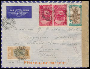 186504 - 1931 letter to Livorno sent from SIGUIRI in French Guinea, f