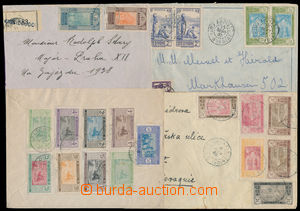 186507 - 1931-1937 4 letters 1x airmail and 2x Reg with multiple fran