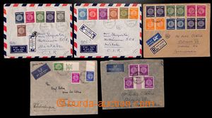 186513 - 1948-1957 11 Let-dopisů do ČSR s emisí Mince 1948 a 1952,