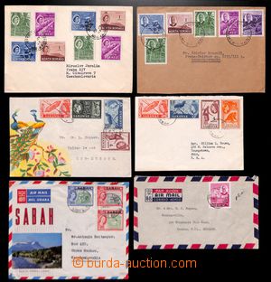 186518 - 1955-1964 sestava 6 dopisů ze 3 částí Bornea - SEVERNÍ 