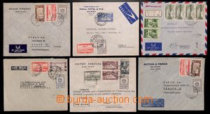 186524 - 1949-1954 sestava 11 firemních Let-dopisů; smíšené fran