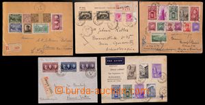 186536 - 1925-1949 8 Reg and airmail letters to Czechoslovakia, USA, 