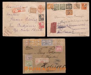 186547 - 1921-1924 R-dopis a celinová obálka dofr. na R; zajímavé