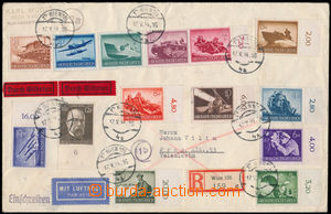186619 - 1944 filatelisticky motivovaný R+Ex+Let-dopis adresovaný z