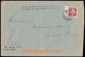 186624 - 1941 úřední dopis vyfr. služební zn. 1,20K červená, P