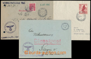 186631 - 1940-1942 comp. 3 pcs of entires Us by German Off. Mail, 1x 