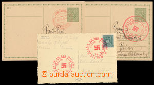 186662 - 1939 PR2, comp. 3 pcs of entires, 1x Czechosl. PC Coat of ar